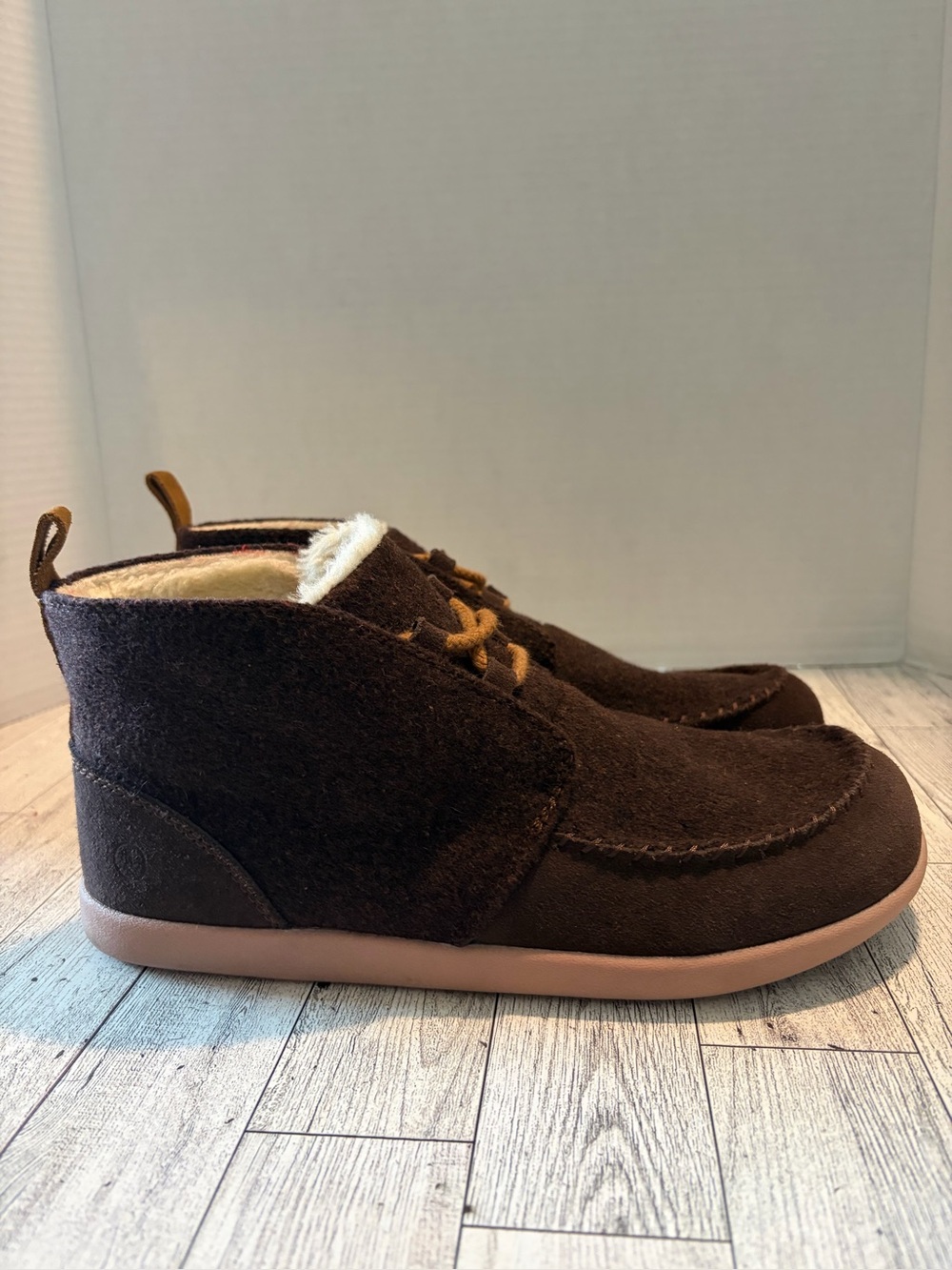 Lands End Womens All Season Bootie Slippers Rich Coffee Heather Size 9B 532379